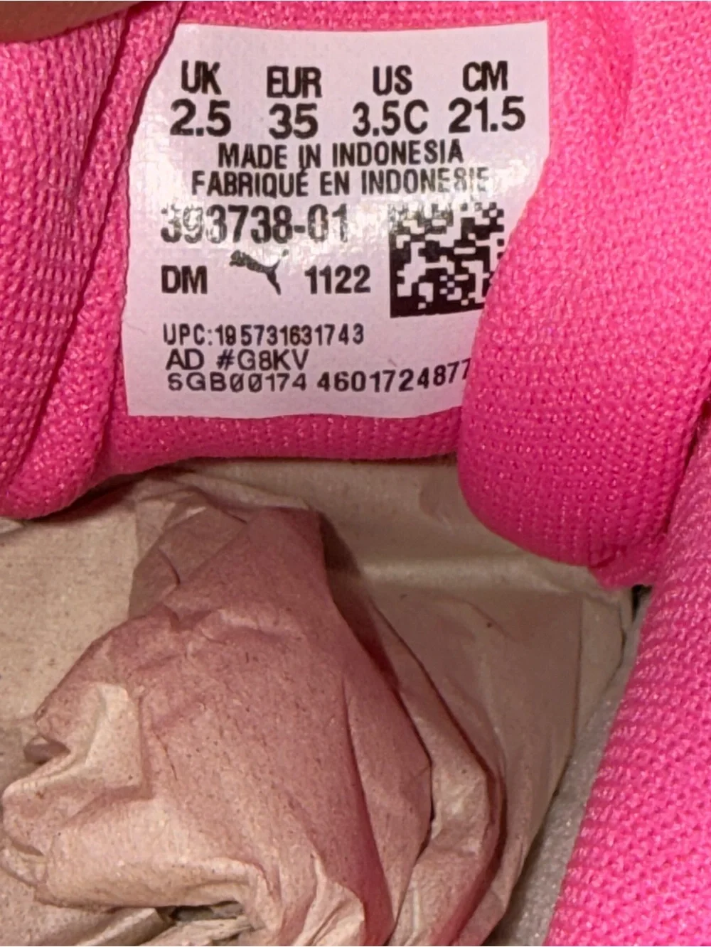 PUMA x CoComelon Cali Star Nina Pink Kids Sneakers 3.5C NEW